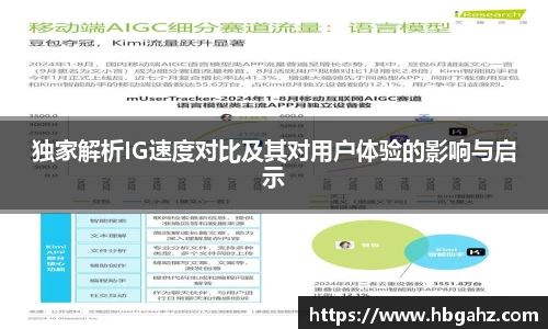 独家解析IG速度对比及其对用户体验的影响与启示